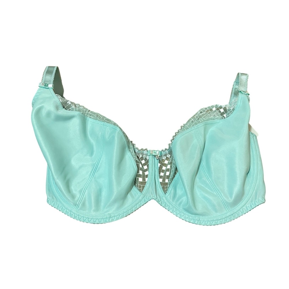 Curvy Kate 34JJ Gia Balcony Bra Seafoam Green Blue Lace Underwire CK2101 NWT